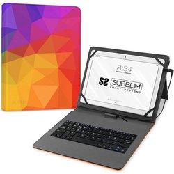 funda con teclado micro usb 11´´ triangulos