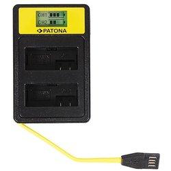 Patona Cargador Smart Dual con Pantalla LCD para Baterías Canon LP-E8