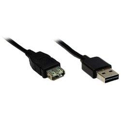 Cable USB ALCASA (USB - 3 m - Negro)