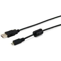 Equip USB A/micro-USB B 2.0 1.0m cable USB 1 m Negro