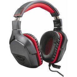 Trust GXT 344 CREON Binaural Diadema Negro, Rojo a