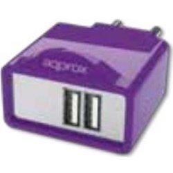 Cargador APPROX appUSBWALL21P Violeta