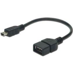 ASSMANN Electronic USB 2.0 OTG 0.2m USB mini B Negro