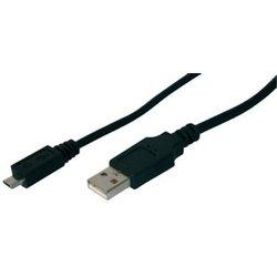 Cable micro usb digitus ak-300110-018-s negro 1,8 m