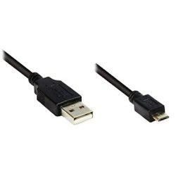 Cable USB ALCASA (USB - 1 m - Negro)