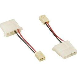 InLine 33434 adaptador de cable 4-pin 3 pin Negro, Rojo, Blanco