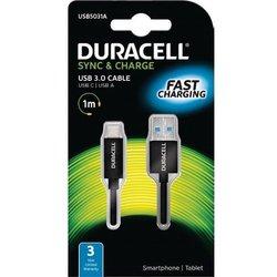 Cable DURACELL USB5031A (USB - USB-C - 1m - Negro)