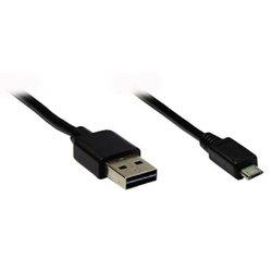 Alcasa USB 2.0 A/micro B, 5m cable USB USB A Micro-USB B Negro