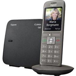 Gigaset CL660A Teléfono DECT Antracita, Negro