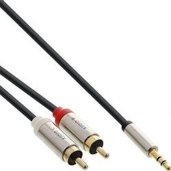 Cable de Audio INLINE (50 cm - Negro)