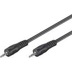 51659 cable de audio 2,5 m 3,5mm Negro