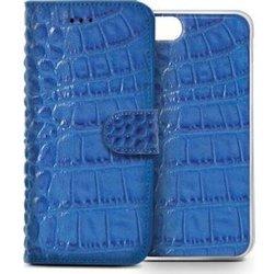 Celly CROCOAIPH5BL funda para teléfono móvil 10,2 cm (4 pulgadas pulgadas) Funda cartera Azul