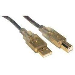 MCL MC922AB/TG-3M cable USB USB A USB B Transparente