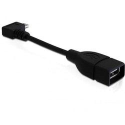 DeLOCK 83104 cable USB 0,11 m Micro-USB B USB A Negro