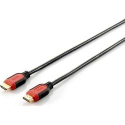 Equip HDMI/HDMI 2.0m cable HDMI 2 m HDMI tipo A (Estándar) Negro, Rojo