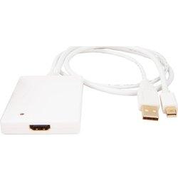 Urban Factory CBB21UF adaptador de cable de vídeo Mini DisplayPort + USB A HDMI tipo A (Estándar) Blanco