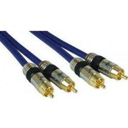 InLine 89725P 25m 2 x RCA Azul cable de audio