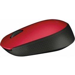 MOUSE LOGITECH WIRELESS M171 BLACK/RED