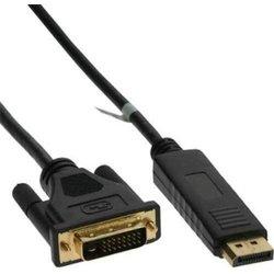 Adaptador INLINE 17113 DisplayPort DVI-D Negro 3 m