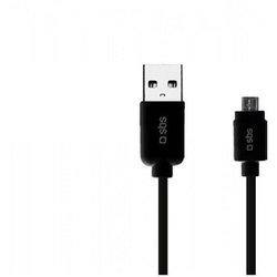 Cable SBS LTHL200 (USB - MicroUSB - 1 m - Negro)