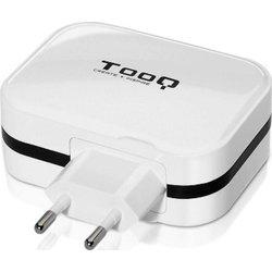 tooq tqwc-1s04wt cargador de pared 4 usb blanco