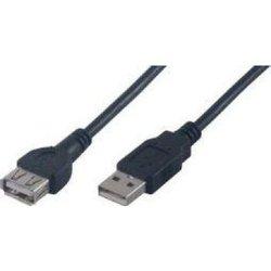 Cable USB MCL 2 m Macho/Hembra Negro