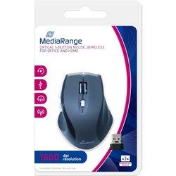 Ratón MEDIARANGE MROS203 (Inalámbrico - Óptico - 1600 dpi - Negro)