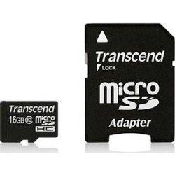 Tarjeta microSD HC TRANSCEND 16 GB