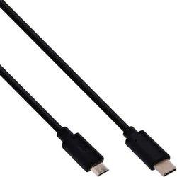 Cable USB INLINE USB C/Micro-USB B 1 m Macho/Macho Negro