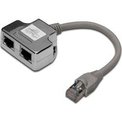 Cable de Red DIGITUS (RJ45 - 19 cm - Gris)