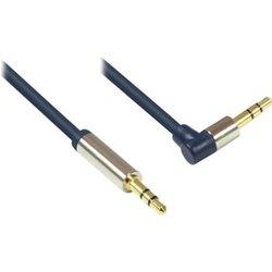 Alcasa 3.5mm - 3.5mm, m-m, 3m cable de audio 3,5mm Azul, Oro, Metálico