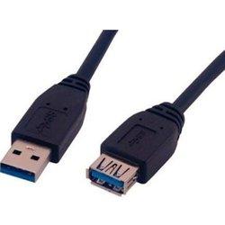 Cable USB MCL USB A/USB B 1.8 m Macho/Hembra Negro