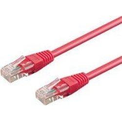 Goobay 1m 2xRJ-45 Cable Magenta cable de red