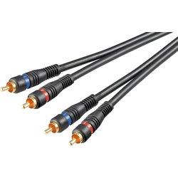 Cable de Audio GOOBAY (2 m - Negro)