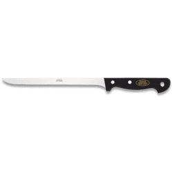 Cuchillo Jamonero Mam con Mango Magnum Negro y Hoja de Acero Inox de 24 cm, en caja a color 17058