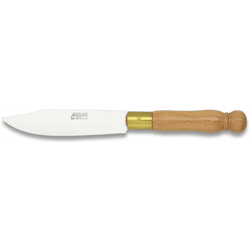 Cuchillo de Cocina Mam, Virola de Latón, Mango de Madera, Hoja de 13,2 cm de Acero Inoxidable, 17410