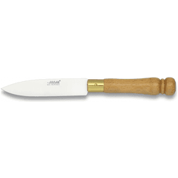 Cuchillo De Cocina - Mesa Mam, Con Mango De Madera, Virola De Latón, Hoja De 10 Cm De Acero Inoxidable, 17408