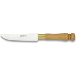 Cuchillo De Mesa Mam, Mango De Madera, Virola De Latón, Hoja De 10,3 Cm De Acero Inoxidable, 17409