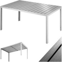 TECTAKE De Jardn De Aluminio De Bianca con Pies Ajustables A La Altura 150X90X74.5 Cm