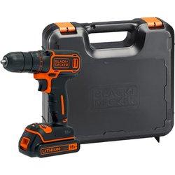 Taladro sin cable black + decker 18 v bateria 1.5ah maletin