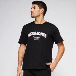 Jorbronx Arch Big Tee Ss Crew Neck Black Jack & Jones