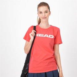 Camiseta de tenis head club basics mujer rosa