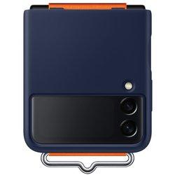 Funda con Fita SAMSUNG Zflip 3 Silicona Azul