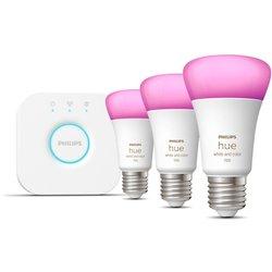 Kit e27 hue philips paquete de inicio plus w&c & bluetooth