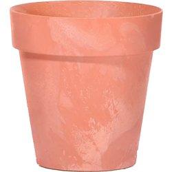 Maceta PROSPERPLAST Cube Beton Efect (Naranja - 14 x 12.4cm)