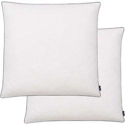 Almohadas 2 piezas Relleno ligero Plumas Mix 80x80 cm Blanco