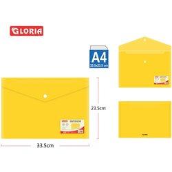 Gloria Europa Pack 12pcs Carpeta Sobre Portafolios Plástica con Broche de Presión Carpeta  Colores A4 33.5x23.5cm  para Documentos, Certificados, Recibos, Oficina y Escuela, Papelería, Documentos, Certificados, Recibos