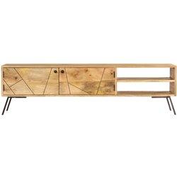 Mueble para TV VIDAXL Marrón Madera (140x30x40 cm)