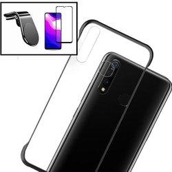 Kit Funda, Protector 5D y Soporte Magnético Coche Huawei P Smart 2020 Invisible Bumper