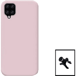 Carcasa + Soporte Samsung Galaxy A22 5G PHONECARE Silicona Liquida Rosa 8581